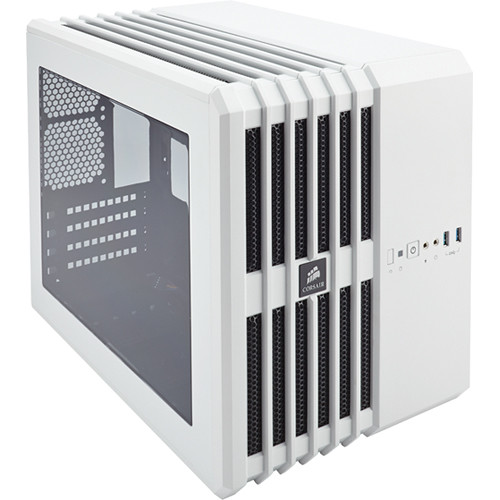 Case Corsair Air 240 Arctic White High Airflow MicroATX and Mini-ITX PC Case (CC-9011069-WW) _818KT